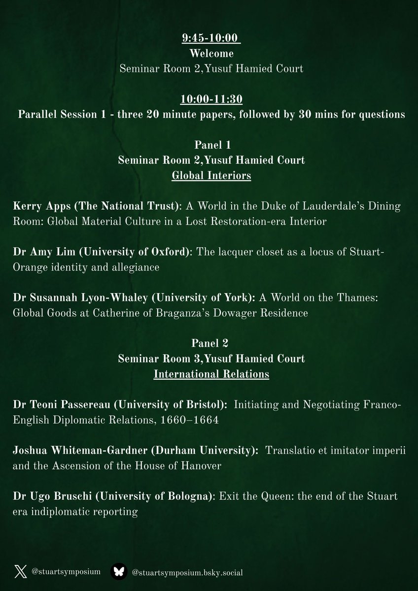 Late Stuart Symposium 2026 tweet media