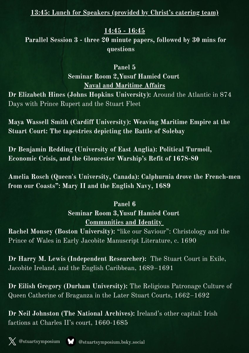 Late Stuart Symposium 2026 tweet media