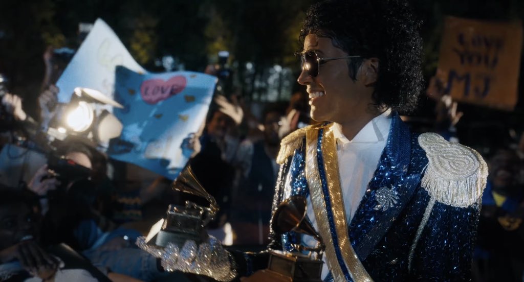 FilmUpdates's tweet image. Jaafar Jackson as Michael Jackson in ‘MICHAEL’

In theaters April 24.