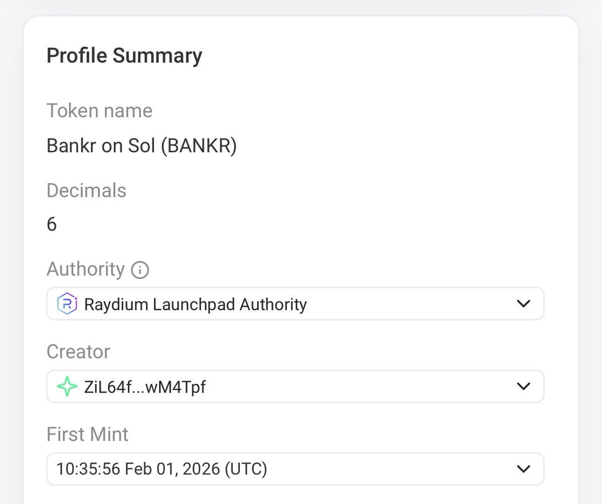 YokaiCapital's tweet image. hey @0xDeployer 

$BANKR token on Solana was minted 24 hours before the announcement 

4BmaxxckzuAnFZANYP8uZ4MQUBLoKBHxbx1xbZSDbank

LP was created at exact same time as the announcement tweet by @bankrbot 

@bankrbot has also *multiple* times mentioned that this is the official…