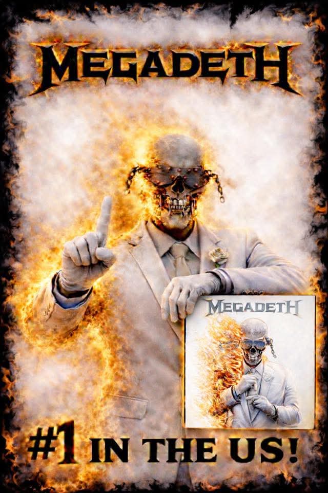 Número 1 el último álbum de MEGADETH "Megadeth" - enero - 2026. ¡Enhorabuena chicos!. 🤘💪👏