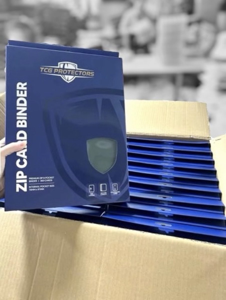 TCGProtectors's tweet photo. Stocked up and ready to protect those precious pulls! 💙 Just unboxed a fresh shipment of our Premium Zip Card Binders – 360 capacity, side-loading, and that sturdy zipper seal.
Who's upgrading their collection binder? 📚🛡️
#PokemonTCG #TCGProtectors #CardBinder #Pokemon https://t.co/pIMcBs7Rix