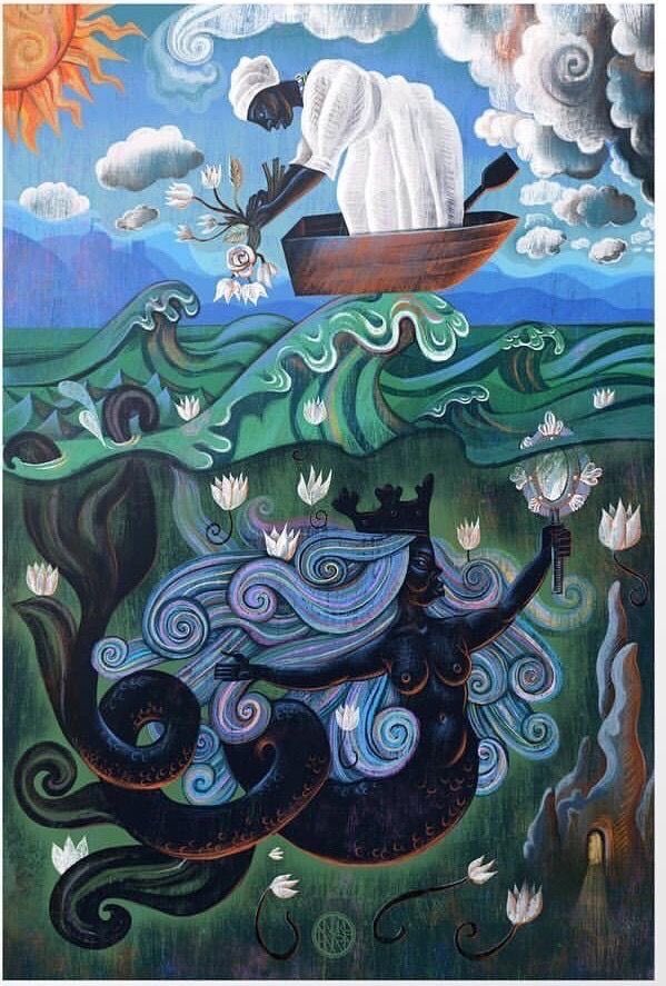 SALVE GRANDE MÃE ! RAINHA DO MAR ! 
ODOYA ! 
Arte: Andrea hora