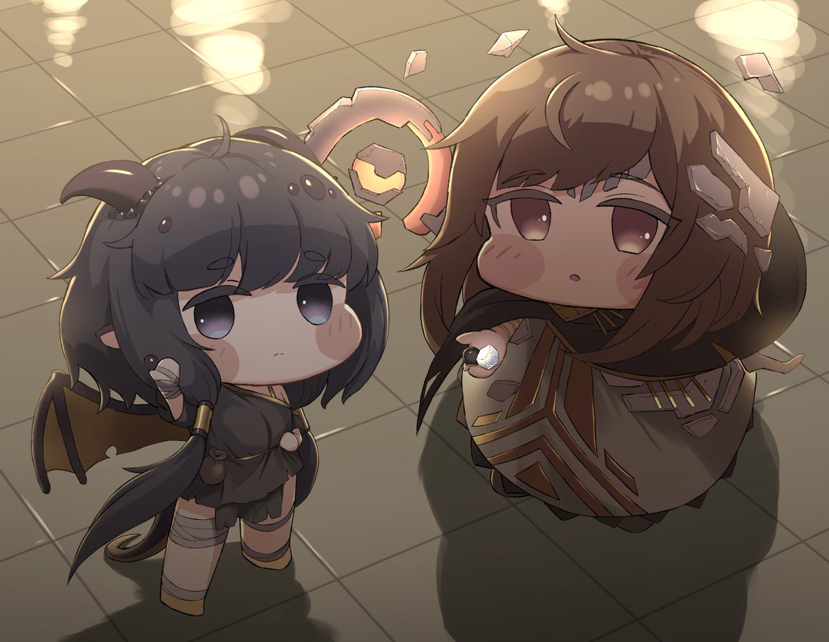 ガヴィアとギデオン落書き…この二人好きだ… #トリッカル #트릭컬 #Trickcal