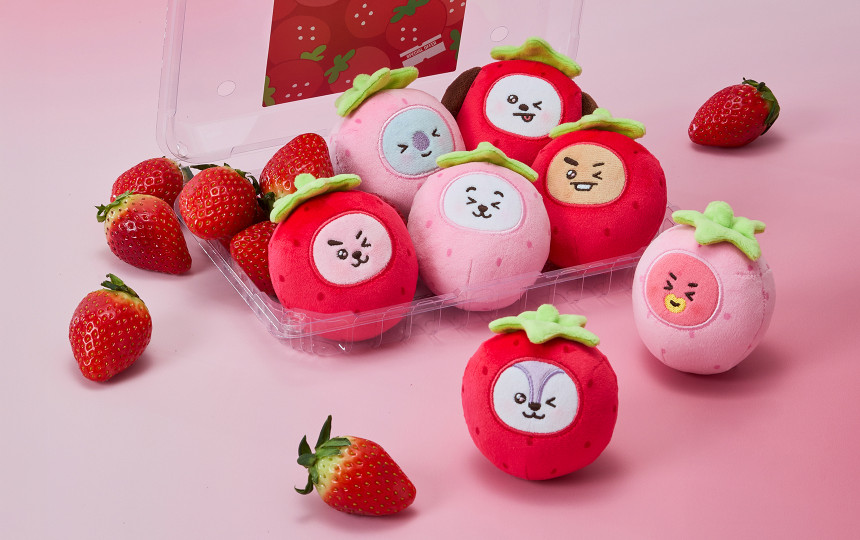 BT21 STRAWBERRY PARTY BT21 has transformed into a sweet strawberry