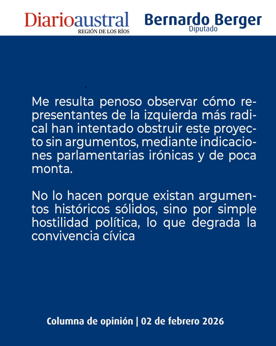 DiputadoBerger's tweet photo. Una democracia madura reconoce los logros, incluso de quienes piensan distinto.
El reconocimiento al expresidente Piñera es un acto de respeto institucional. https://t.co/aM9N9xAOmM