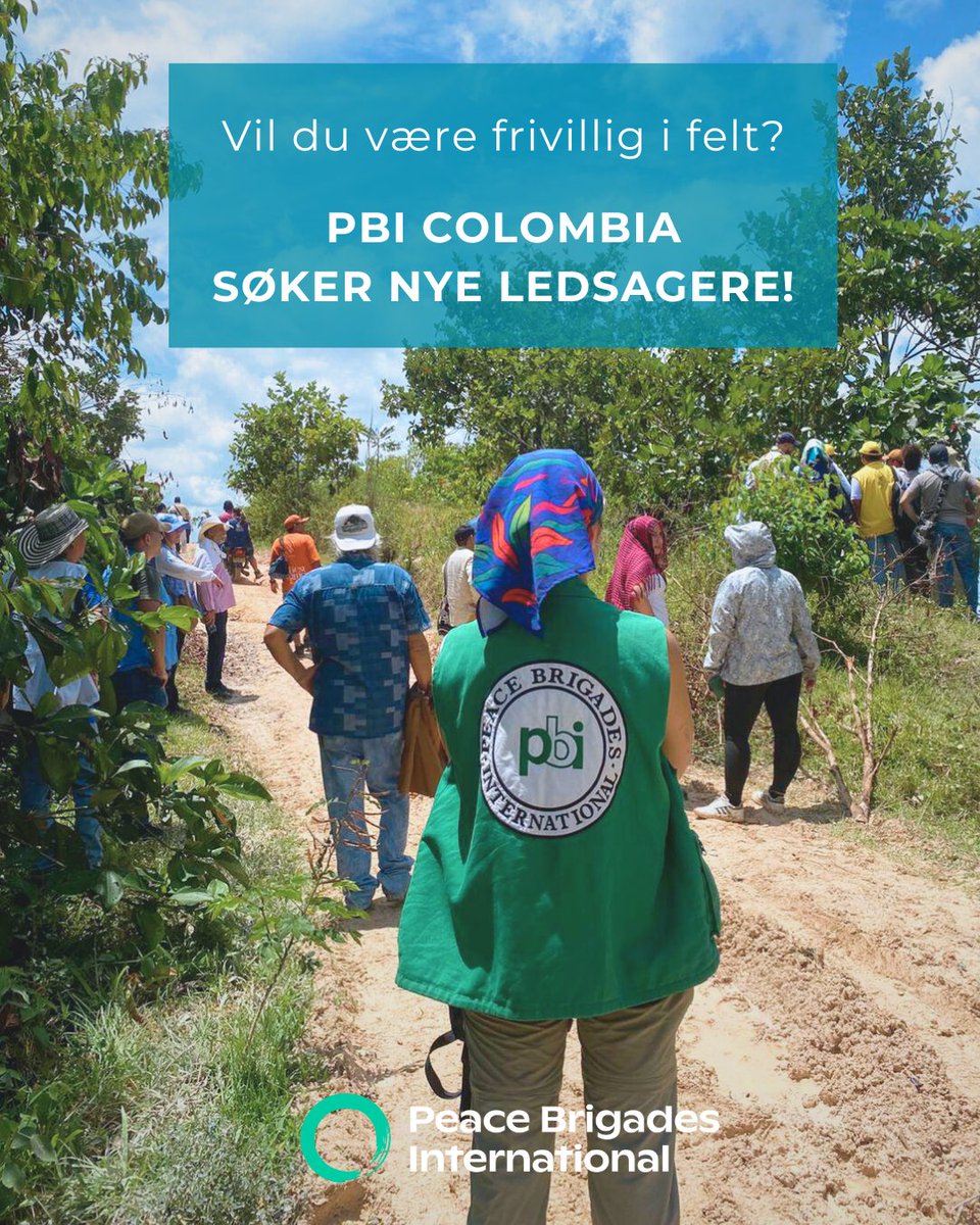 Pbinorge's tweet photo. 📢@PBIColombia søker nye ledsagere! 📆Søk før 28. februar! https://t.co/Y7Xy6HhHFI
