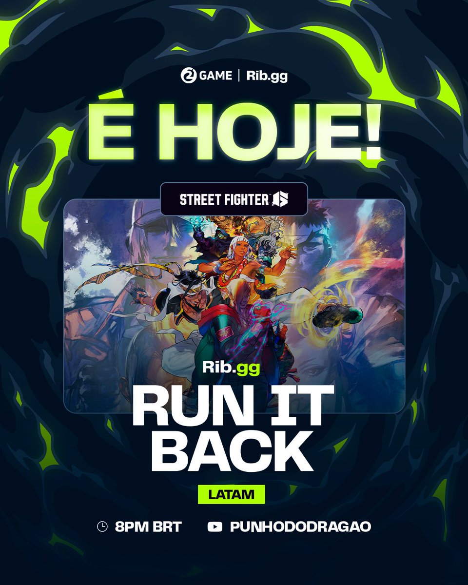 É hoje. Run It Back. 🔥

Prepare o setup e acompanhe ao vivo no canal do <a href="/viniFGC/">Vini Oliveira</a>. 

Corre que as inscrições fecham 19h.👇