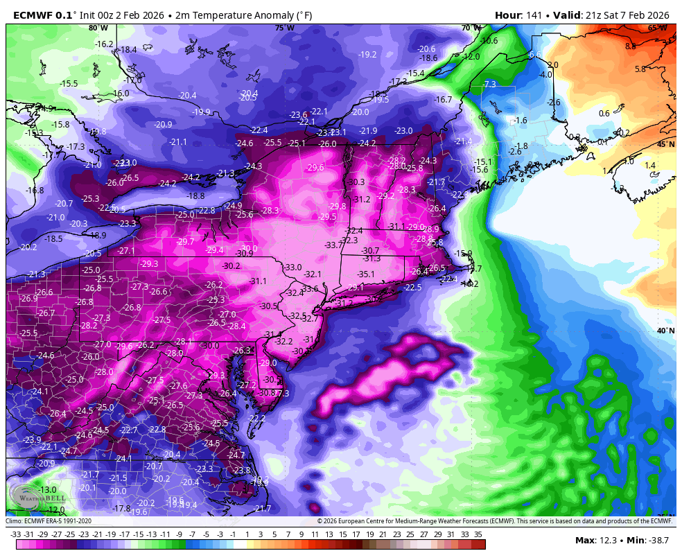 COLD RELOADS… AGAIN THIS WEEK &amp; WEEKEND 🥶❄️

Not much else to say — no witty spin today. My cold fatigue has settled in.

 It’s just more cold and more misery.

I do see a possible escape around February 10th, but even that is still very speculative.

Hang in there.
<a href="/PIX11News/">PIX11 News</a>