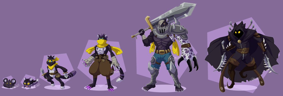 Clawmon, Hachimon, Robmon, Banditmon, Maraudermon, ShadoProwlmon

Costing a fortune, ShadoProwlmon eliminated the headmaster of Witchelny, CosmoWizardmon.

The Siege weapons radiated anti-magic power, allowing  the army to imprisons the magic Digimon.

Art by Gomis (DeviantArt)