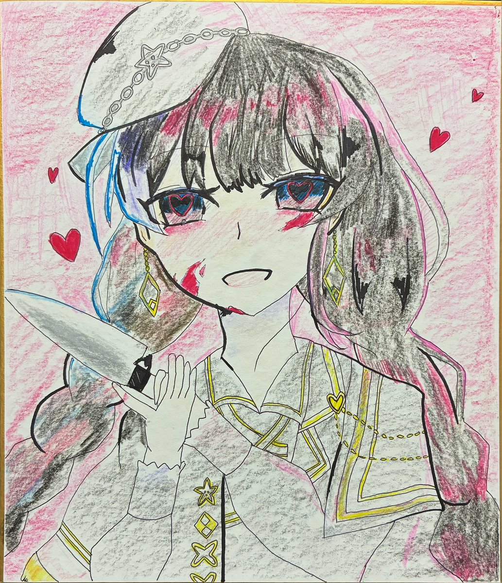 はのうら二次創作 #異ノ祭 はのうら色紙 二階堂ヒロ