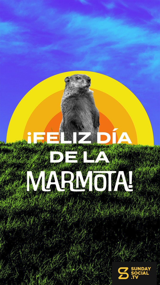 Es el Día de la Marmota! ?Crees que la marmota va a ver su sombra? 
Do you think the groundhog will see his shadow?