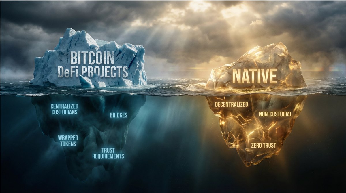 Unpopular opinion:

Most "Bitcoin DeFi" projects are just centralized yield with extra steps.

Native is the only one doing it right. 

FIGHT ME.