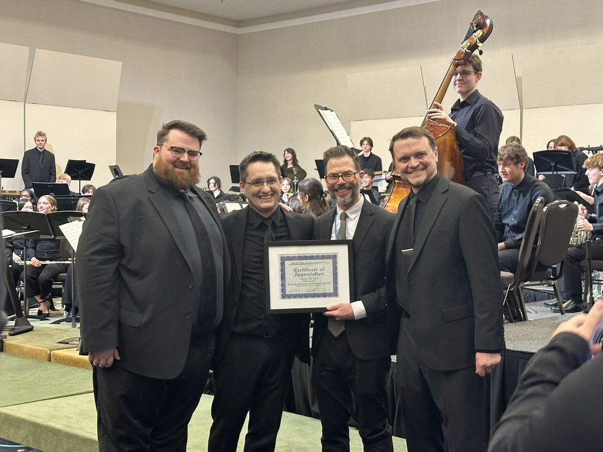 KeriSkeeters's tweet photo. On Friday, I had the privilege of hearing Lafayette High School’s Wind Ensemble at the MMEA Conference. Their performance was powerful, moving, and utterly beautiful. Huge congratulations to these extraordinary students and their dedicated directors. 🎶✨#NurturingLearning https://t.co/bzkQS7OoUM