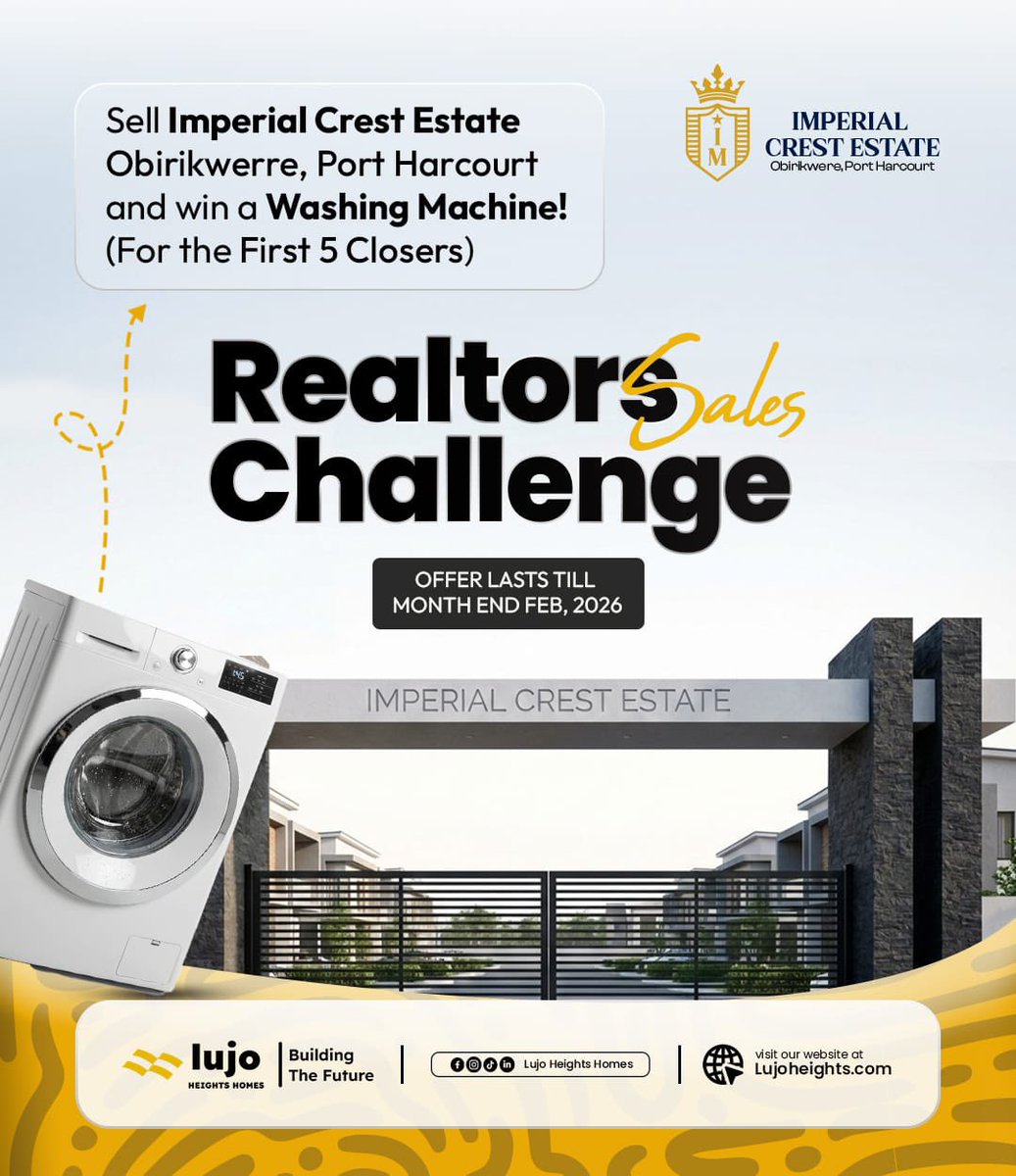 HeightsLujo's tweet photo. Are you passionate about selling real estate and turning individuals into successful landowners? This is for you!

For more details in this challenge, send us a DM 

#saleschallenge #realtorschallenge #lujoheightshomes #lujoaffiliates #affiliatemarketer #BIGFOOL https://t.co/jivAfwkbg6