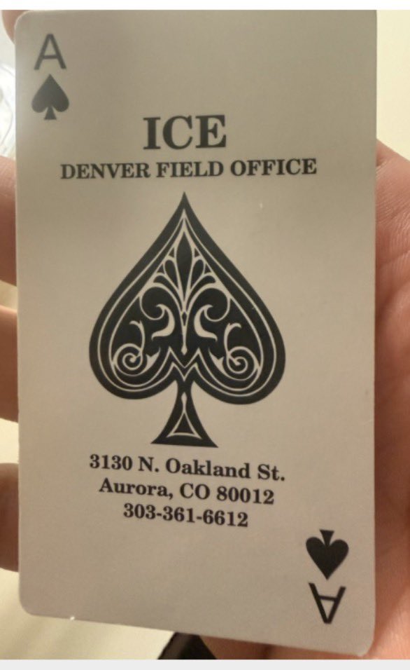 DemsAbroad's tweet image. Where is the line??

Colorado Sen. John Hickenlooper reports #ICEagents are leaving "death cards" in the vehicles of detained individuals. Historically, the cards have been used by white supremacist groups to intimidate people of color.
#DemsAbroad #StopICE
