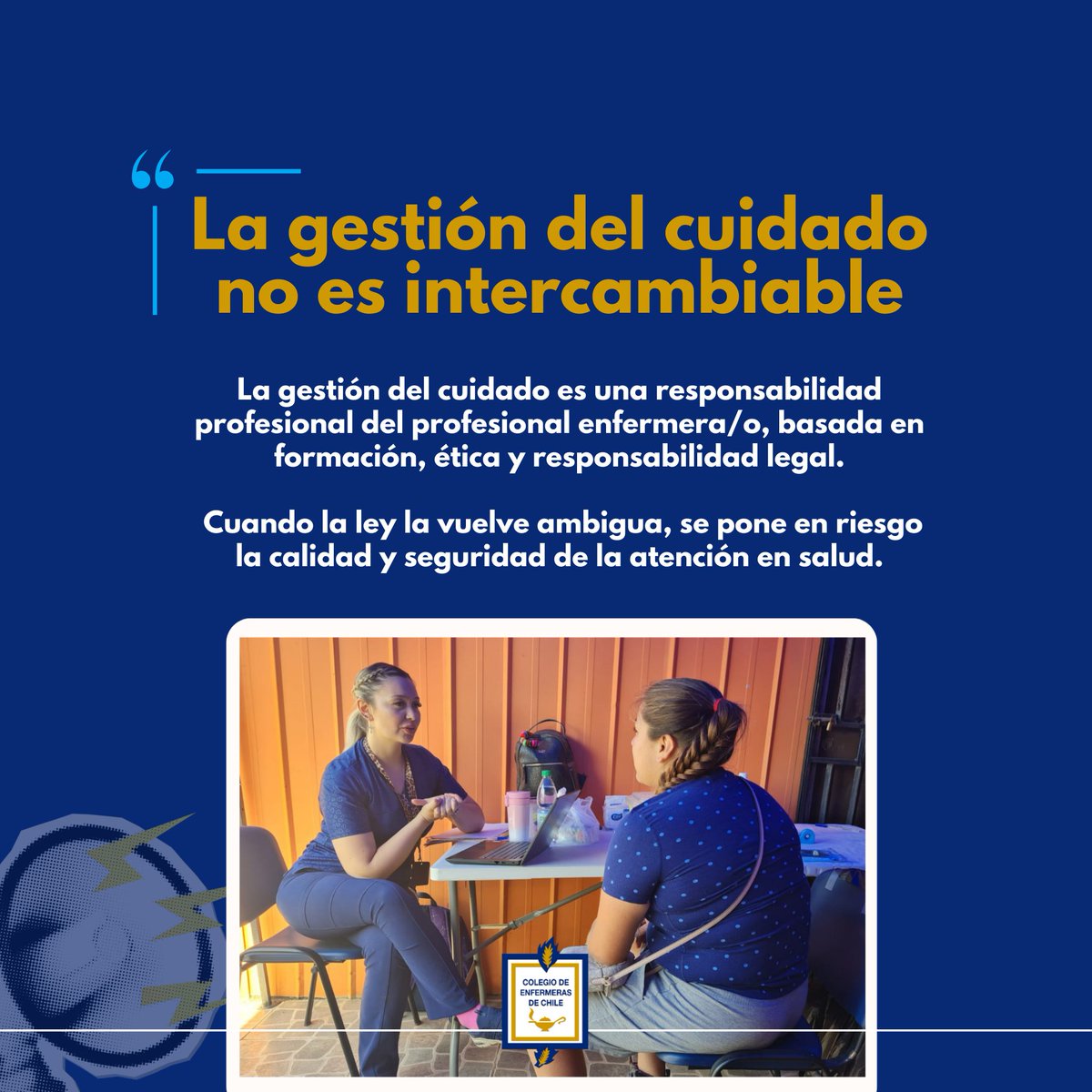 colegioenfermer's tweet photo. La gestión del cuidado es una responsabilidad profesional de la enfermería, basada en formación, ética y responsabilidad legal.
Cuando la ley la vuelve ambigua, se pone en riesgo la calidad y seguridad de la atención en salud. https://t.co/d2KFOwGbKR