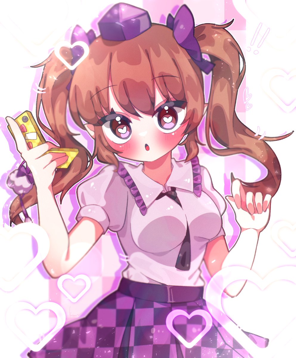 #姫海棠はたて #東方Project
今日はツインテールの日でもあるらしいっすよ....♡