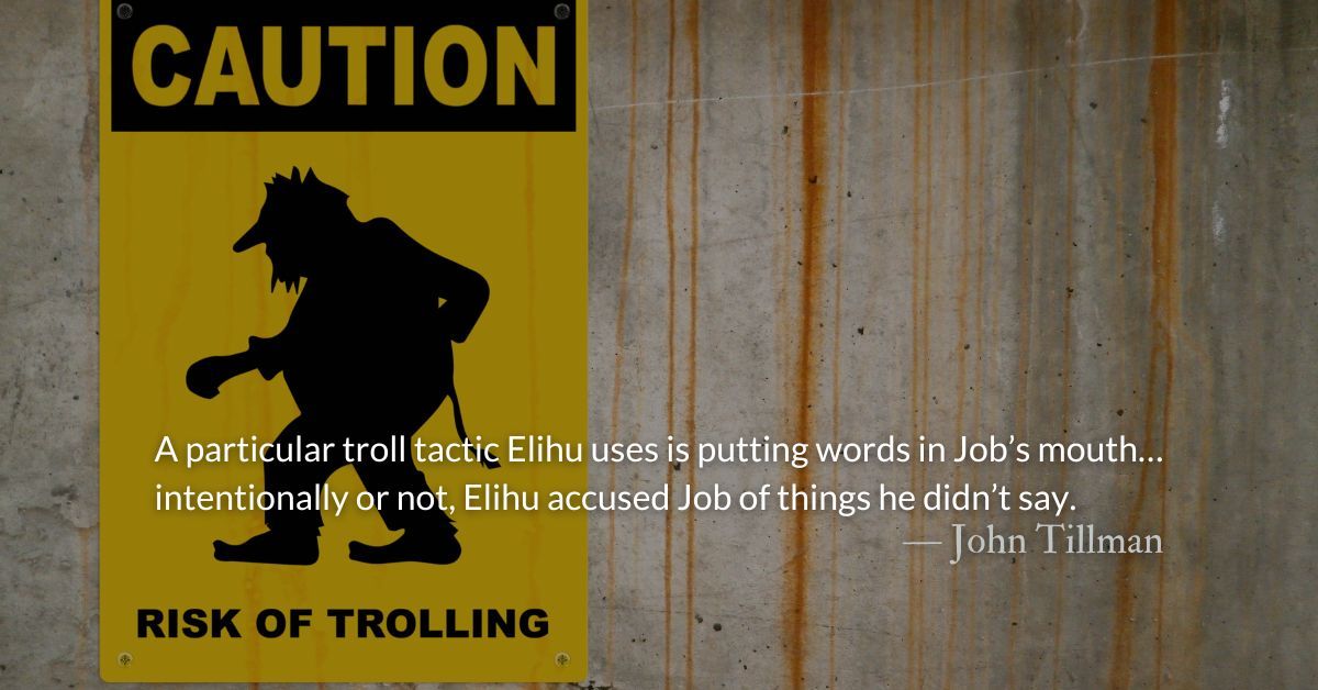 TheParkForum's tweet image. When troubled people describe their experiences, it is easy to hear things they aren’t saying. Don’t hear, “God is unfaithful,” when they say, “Life is hopeless.” 
#BookOfJob #Trolling #Strawman #BePresent #BeLoving
theparkforum.org/843-acres/dont…