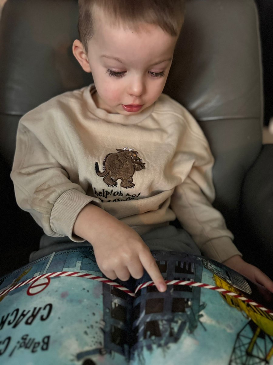 JPPDemolition's tweet photo. When work follows you home 📚💥
Toolbox by day, bedtime stories by night. 
Guess you could say he’s already learning the trade 🦺🏗️
#Breakingintothefuture #Laboursupply #Demolition #Minidemo #DemolitionIndustry https://t.co/JJRi2emxCz