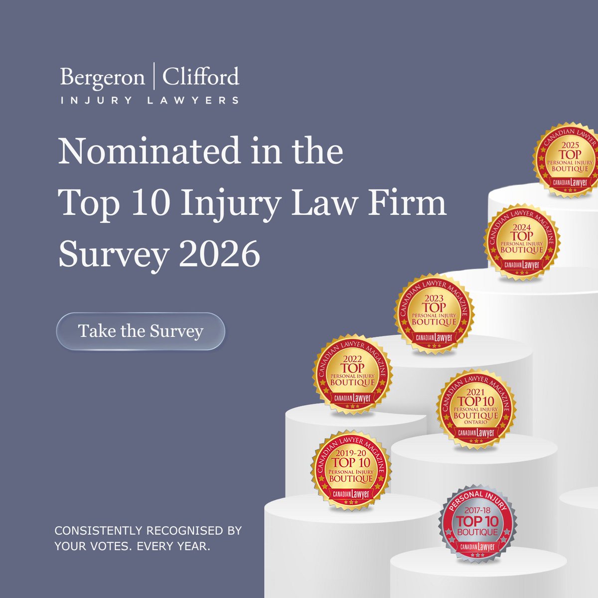 The Top 10 Personal Injury Boutique survey is still open.

Our firm has been dedicated to helping injured individuals and families rebuild their lives. If you believe in this work, we request you to vote before February 13th.

Voting link: bit.ly/4t5Ew6P