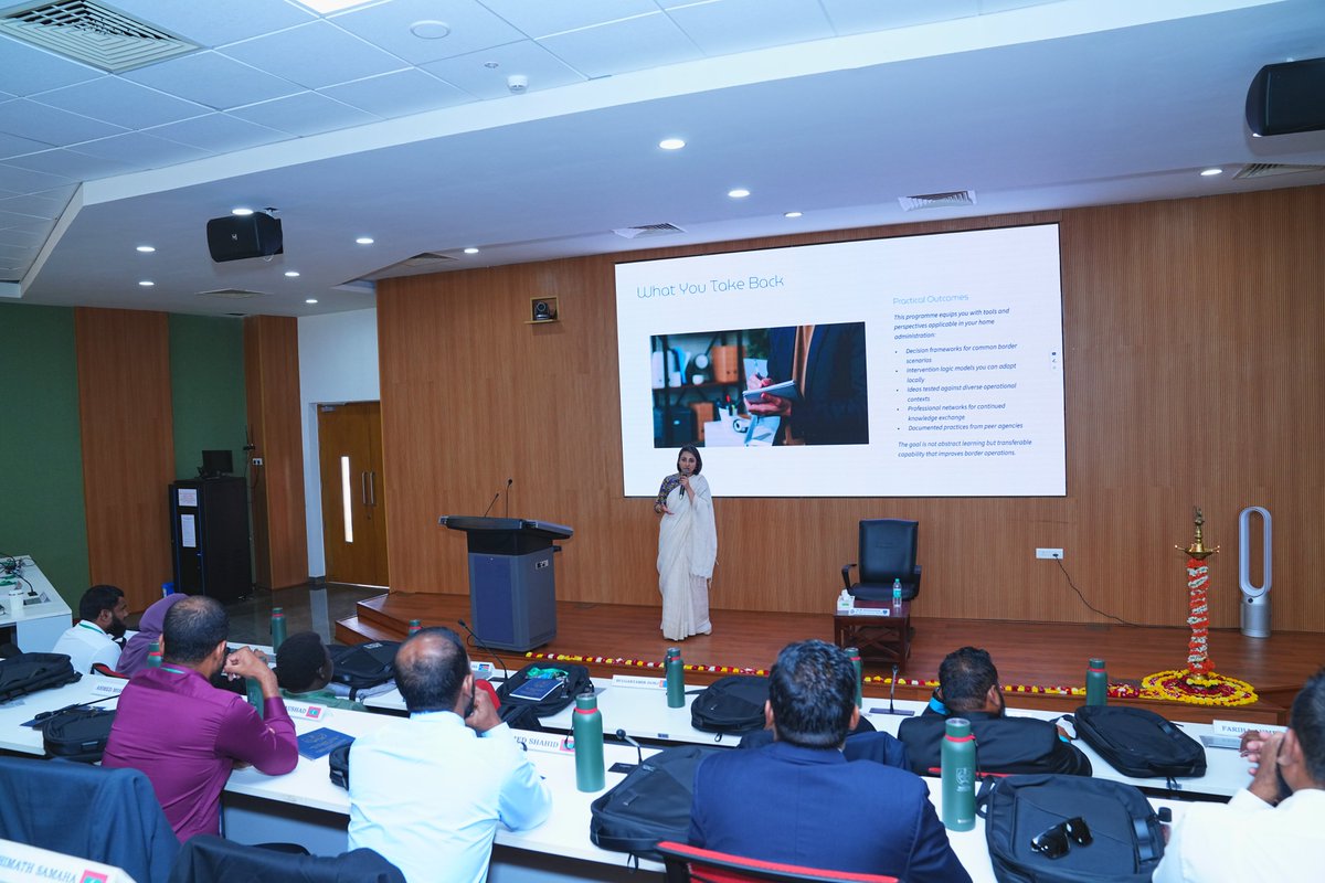 nacincbic's tweet photo. (2/3)
The programme is designed as an immersive learning journey-covering field-level interdiction, risk management, passenger and air-cargo controls, and exposure to systems such as National Customs Targeting Centre (NCTC). Through practitioner-led sessions, participants will explore how trade facilitation and enforcement are interwoven to enable effective, timely, and seamless Customs operations. @cbic_india @nacincbic @ITECnetwork @MEAIndia