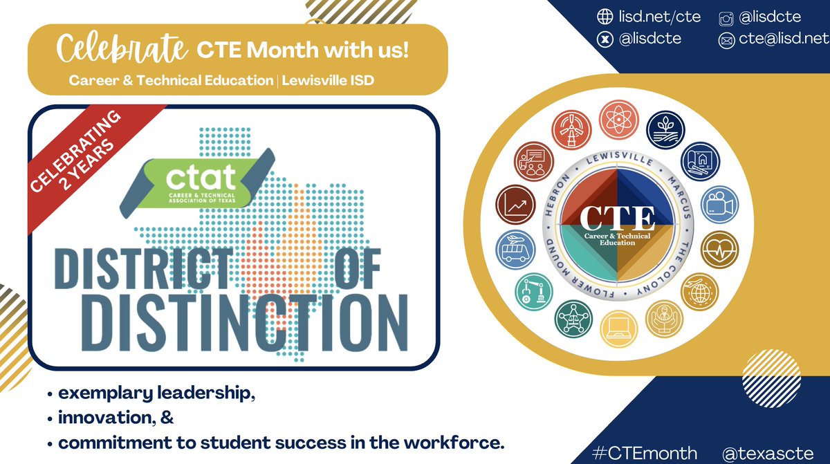 Career & Technical Education Lewisville ISD tweet media