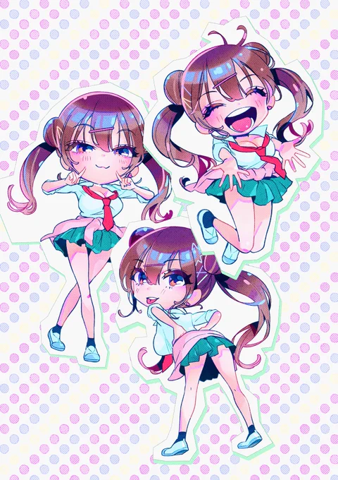 #ツインテールの日 ギリギリ間に合った…! ちびニーナ×5