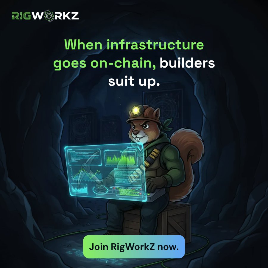 When infra moves on-chain, builders don’t wait...they execute. 🛠️⚡

RigWorkZ is laying the rails.

👉 Join the Telegram and build early- t.me/rigowrkz