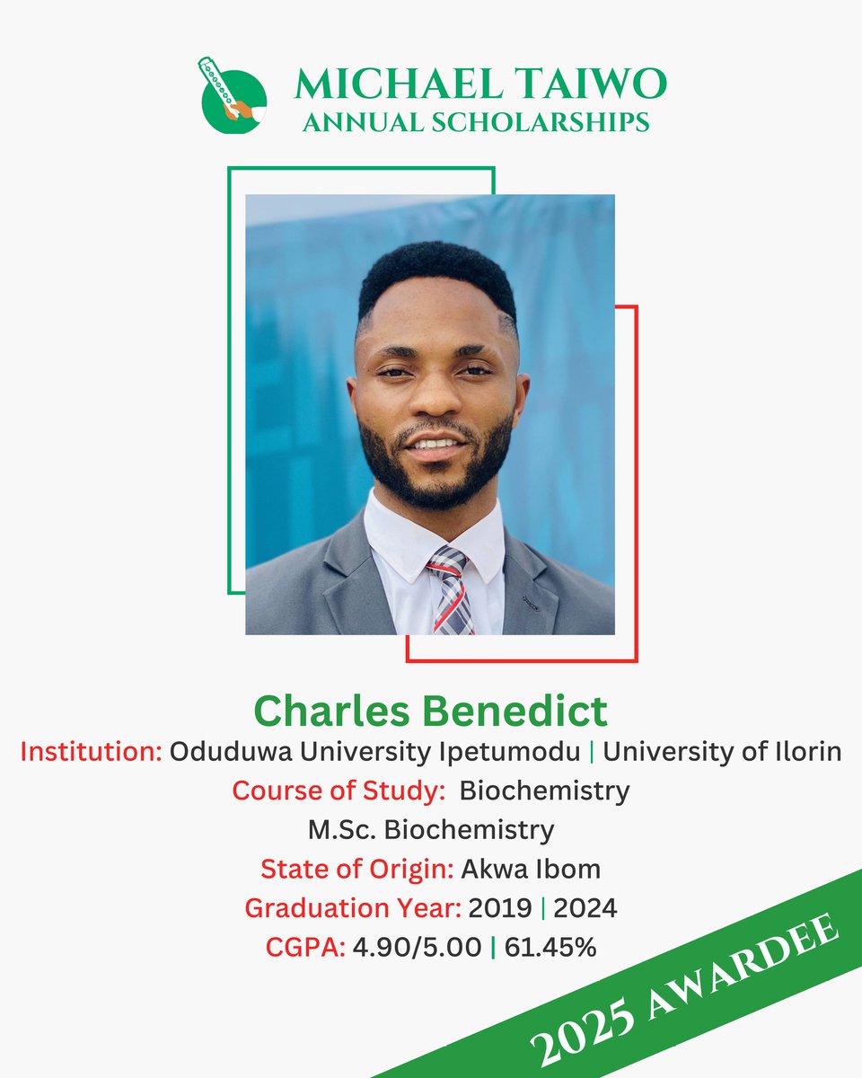 Michael Taiwo Annual Scholarships tweet media