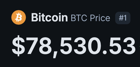 Just a reminder that every $1,000 into Bitcoin at $78,530 would be $12,733 at $1M BTC.