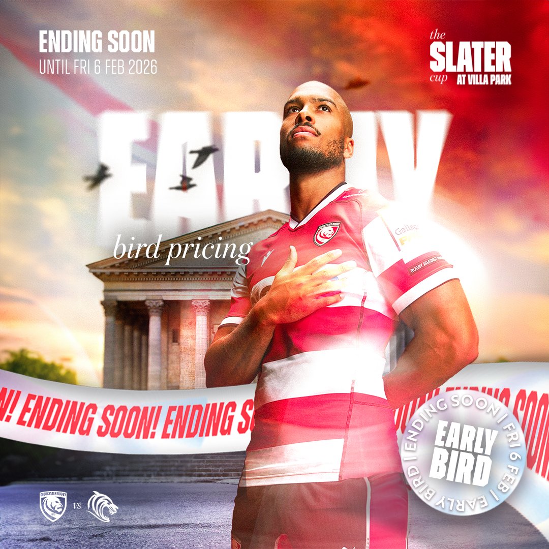 𝗘𝗔𝗥𝗟𝗬 𝗕𝗜𝗥𝗗 𝗘𝗡𝗗𝗜𝗡𝗚 𝗦𝗢𝗢𝗡 ⌛️

Not got your tickets to #TheSlaterCup at Villa Park yet? You've got until the end of the week to secure your spot at the best possible rate!

Buy your tickets now 👉 bit.ly/3Zhcmb8