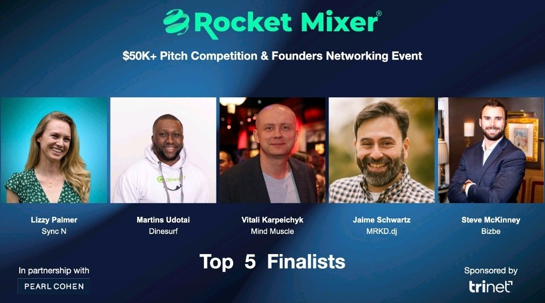 I'm pitching for $50K in services tonight.

Rocket Mixer® in Times Square. Five finalists. Over $50K at stake.

I'll be sharing how Dinesurf is building e-commerce infrastructure for African restaurants because less than 12% have branded websites, and that represents both a