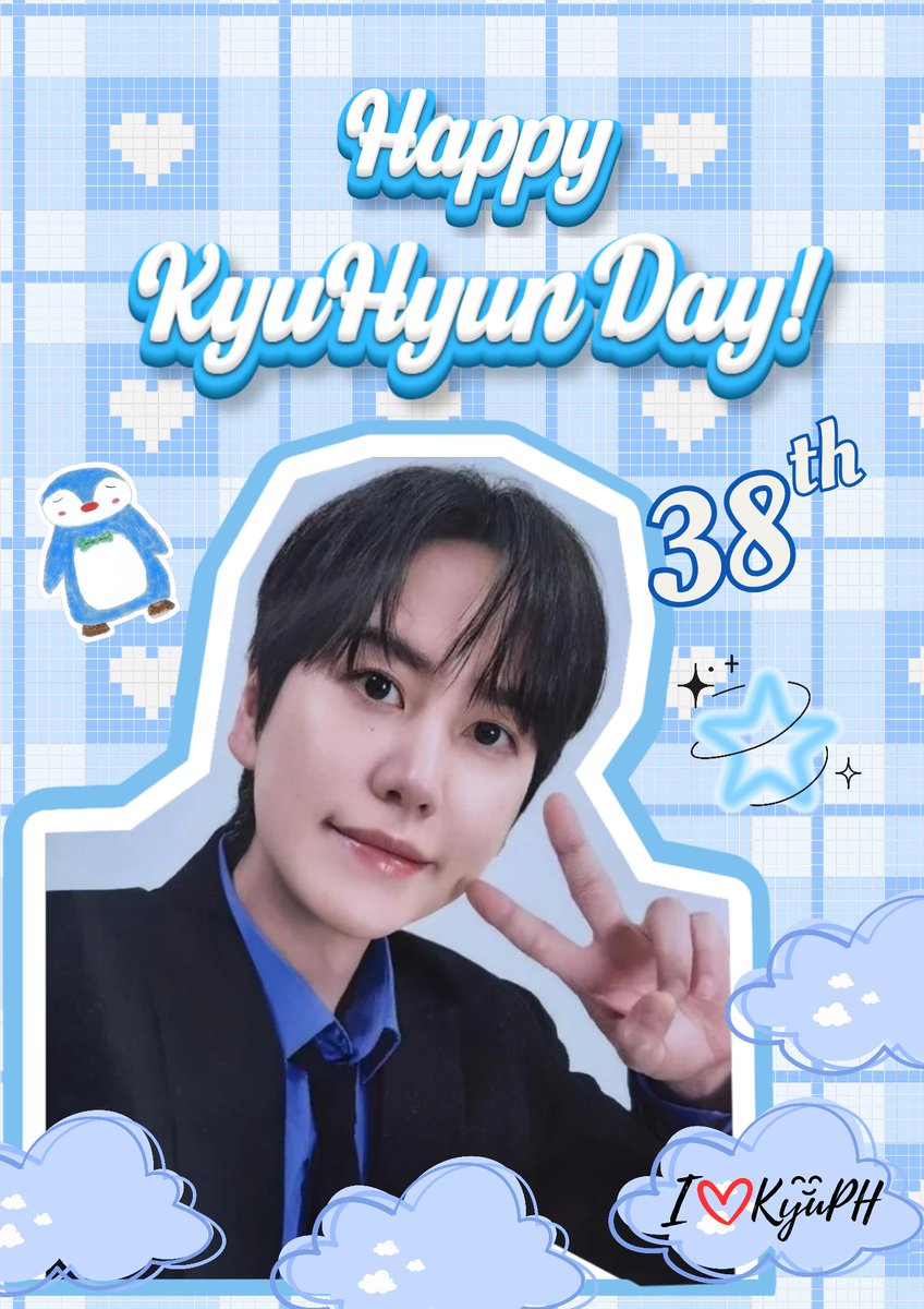 iLoveKyuhyunPH's tweet photo. Happy Birthday to the man with the voice of an angel! Stay healthy and keep shining,🌠 #KyuHyun! We love you @GaemGyu 💙💙💙
#HappyKyuHyunDay 
#첫눈처럼_내려온_규현이생일
#규현아_사랑해 
#규현 https://t.co/qGgOTzE7uK