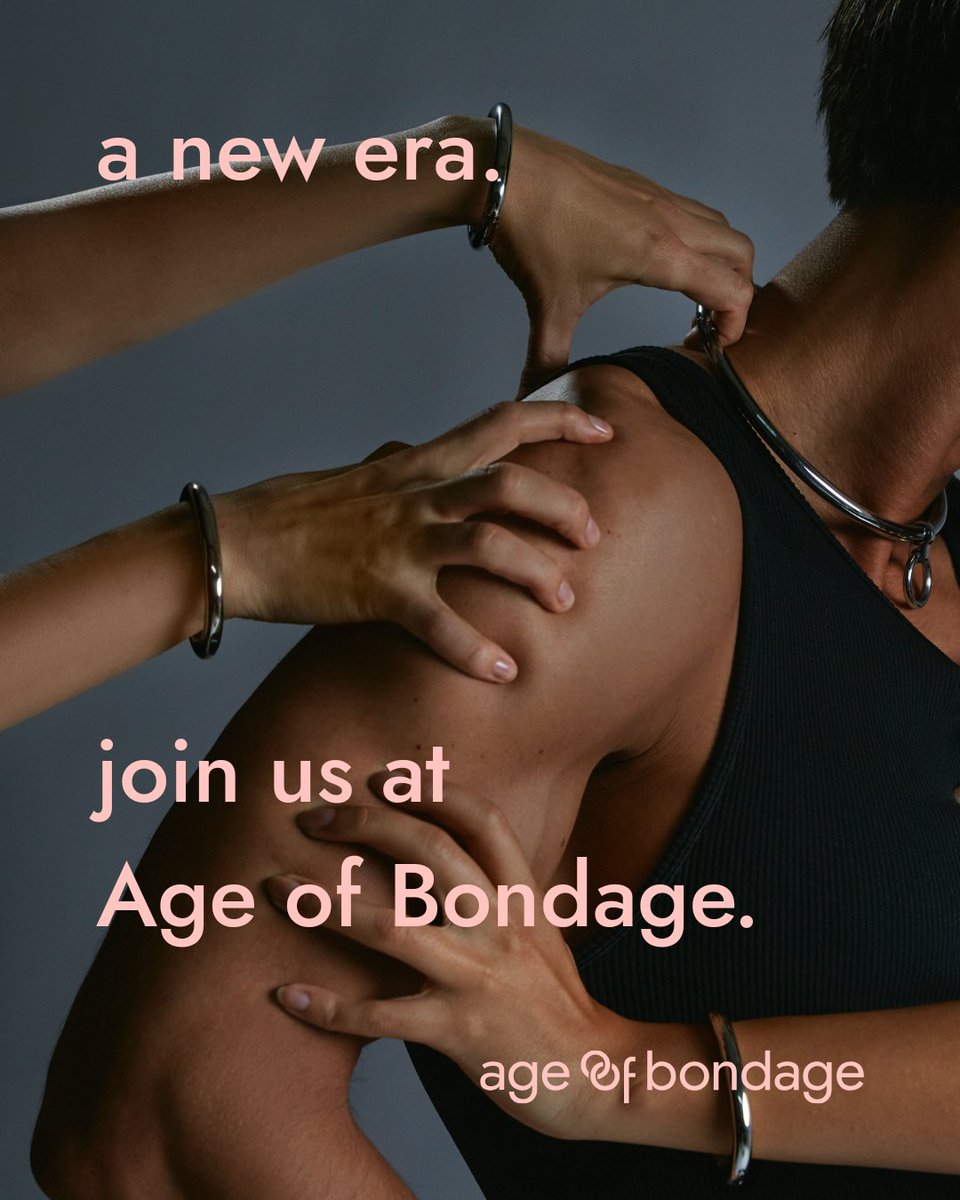 A new name for a deeper intention.
Self-Bondage-Shop is a part of our new brand of Age of Bondage now. Are you coming with us into this new era?
We are moving to a new space on this app: Follow <a href="/ageofbondage/">Age of Bondage</a> so we don’t lose each other.