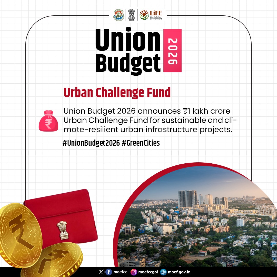 Union Budget 2026 announces 1 lakh crore Urban Challenge Fund for ...