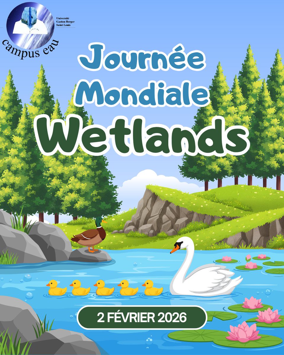 campus_eau's tweet photo. Journée mondiale des zones humides 2026
« Zones humides et savoirs traditionnels: célébrer le patrimoine culturel ! »
Le Campus Eau célèbre cette journée en mettant à l’honneur les zones humides et les savoirs traditionnels, véritables richesses pour une gestion durable de l’eau. https://t.co/xmPNE6UHEI