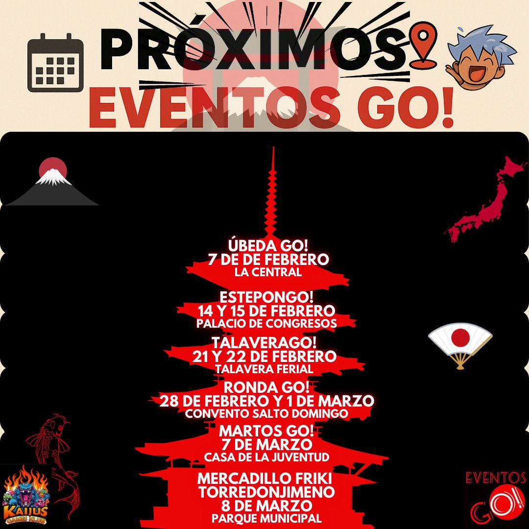 Os dejamos los próximos eventos de nuestra gira de #eventosgo .