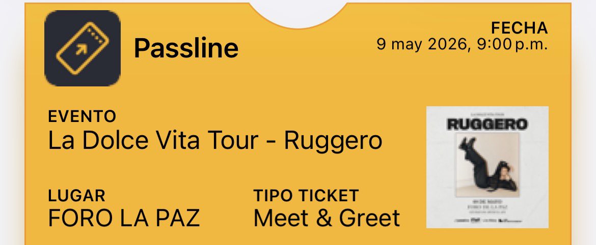 elyferxjaronda's tweet photo. NOS VEMOS EL 9 DE MAYO @_ruggero 😭❤️‍🩹 https://t.co/EplqKjD6q7