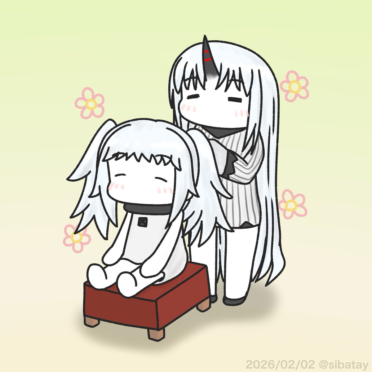 港湾棲姫 「#ツインテールの日」|ジョニーのイラスト