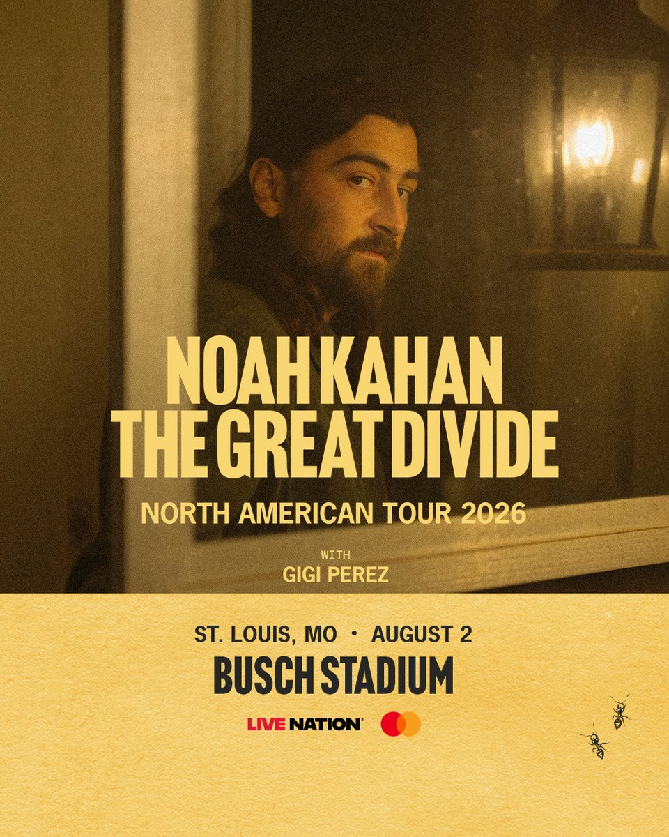 Noah Kahan is bringing The Great Divide Tour to Busch Stadium on August 2!
Tickets go on-sale on Thursday, February 12th at 12 PM CT through Ticketmaster.
