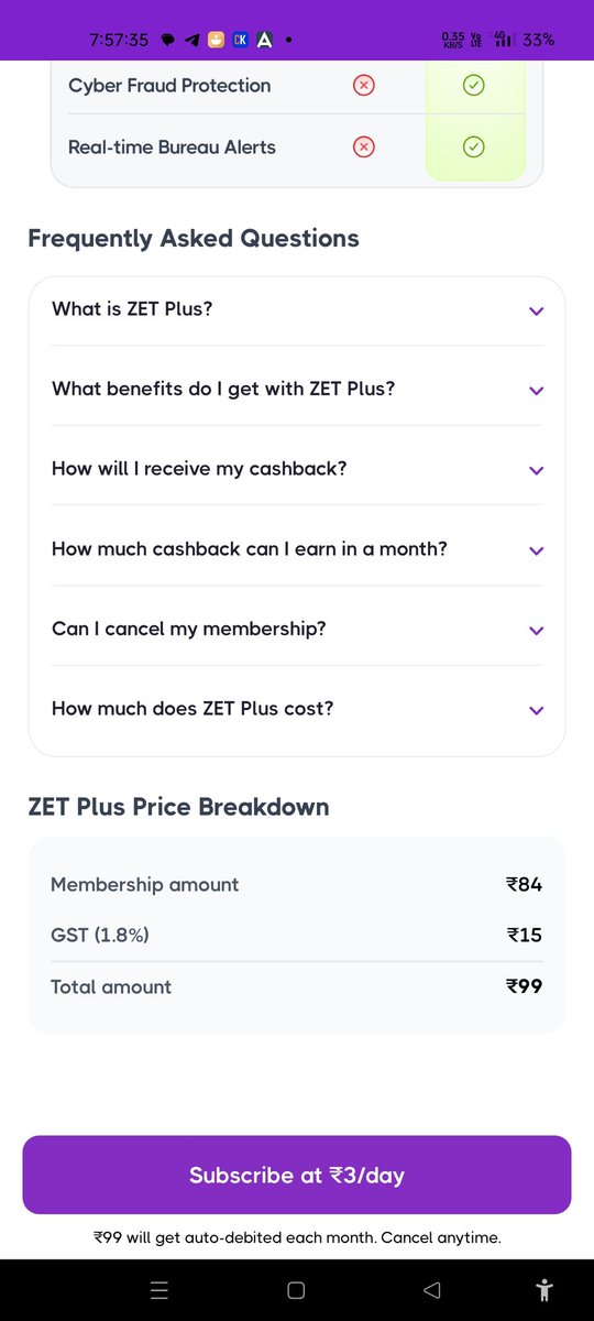iamreetjaiswal's tweet photo. @zet_india @sbmmauritius @sbmbankkenya @sbmbankindia @RBI @RBIsays

ZET Plus subscription is a pure money trap.

Paying ₹99/month for Nonsense 

To recover your ₹99 subscription fees, you must spend ₹5,000 on ZET UPI (2%) or buy ₹2,000 vouchers (5%). on monthly basis. https://t.co/EvVkW6j6kj
