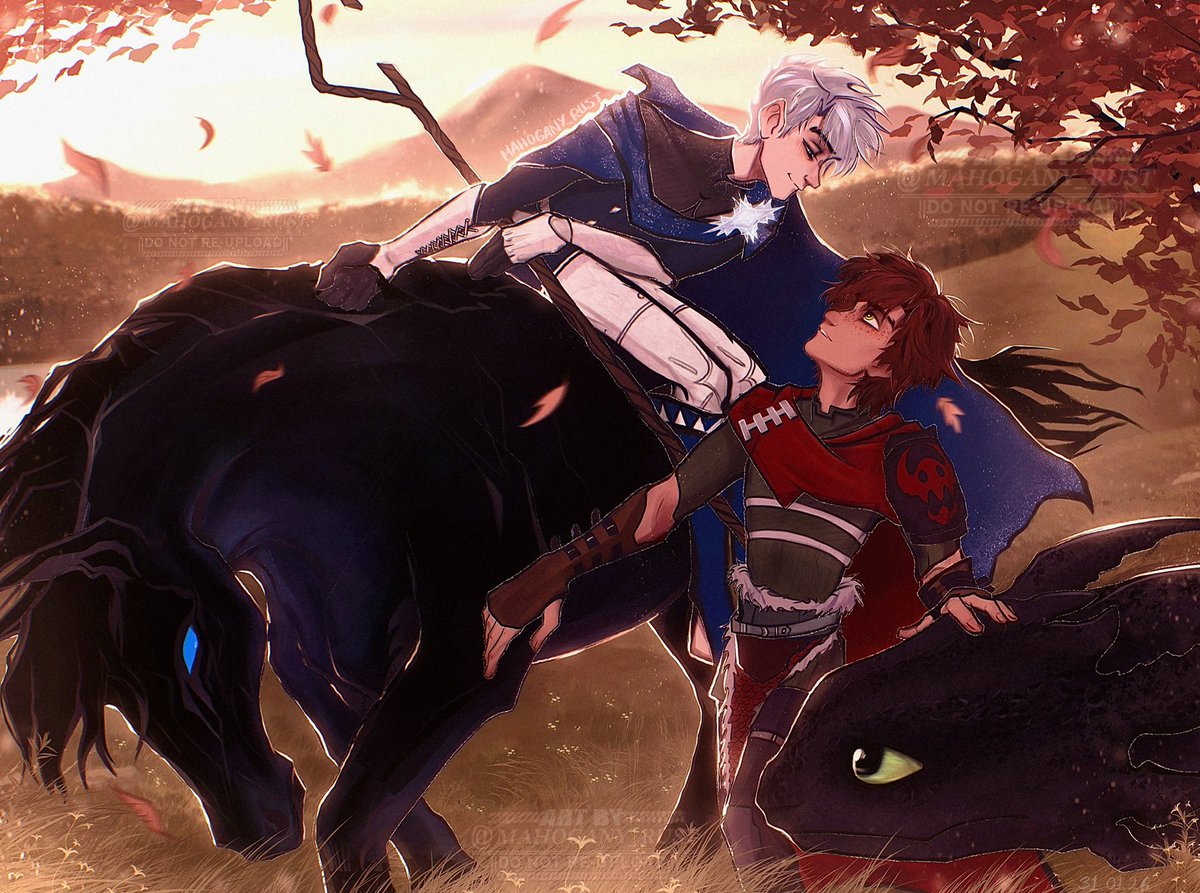 _Grantico's tweet photo. Fanart of Forever Is My Tomorrow (Ao3) based on Sir Frank Dicksee’s La Belle Dame Sans Merci 

#hijack #fanart #howtotrainyourdragon #fanfiction #jackfrost #riseoftheguardians https://t.co/sDjX1Ci0ZF