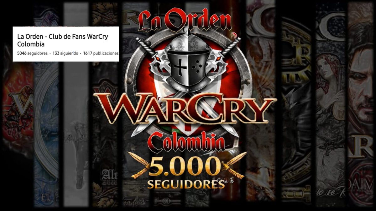 Desde #LaOrdenWarCry queremos celebrar nuestros 5.000 seguidores en Facebook. Es un sueño que inicio en 2017, formalizado en 2019 y reconocido en 2024, paso a paso hemos logrado hacer una comunidad unida por el amor a <a href="/WarCryOficial/">WarCry Oficial</a> . Gracias por seguir aquí. Un abrazo enorme.