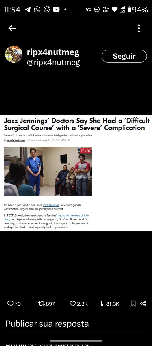 Os arquivos mais recentes de Epstein revelam que um cirurgião que realiza cirurgias de mudança de sexo, inclusive em jovens como Jazz Jennings, visitou a ilha com três crianças. Jess Ting também recebeu milhares de dólares, que, segundo e-mails, foram investidos em "pesquisa"