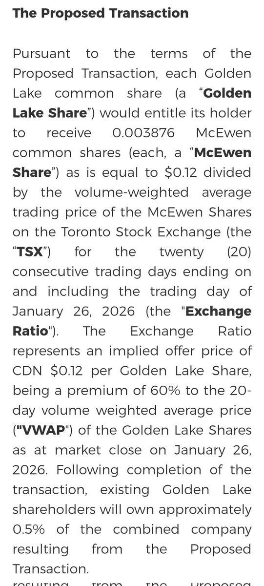 tsxventurewatch's tweet image. McEwen $MUX $MUX.TO is on an acquisition spree.

Fresh from the buyout of Canadian Gold Corp. $CGC.V, McEwen has now made a bid for Golden Lake Exploration $GLM.CN whose principal asset is located adjacent to McEwen's Gold Bar Mine Complex in Nevada

#Gold #Copper #Mining #Stocks
