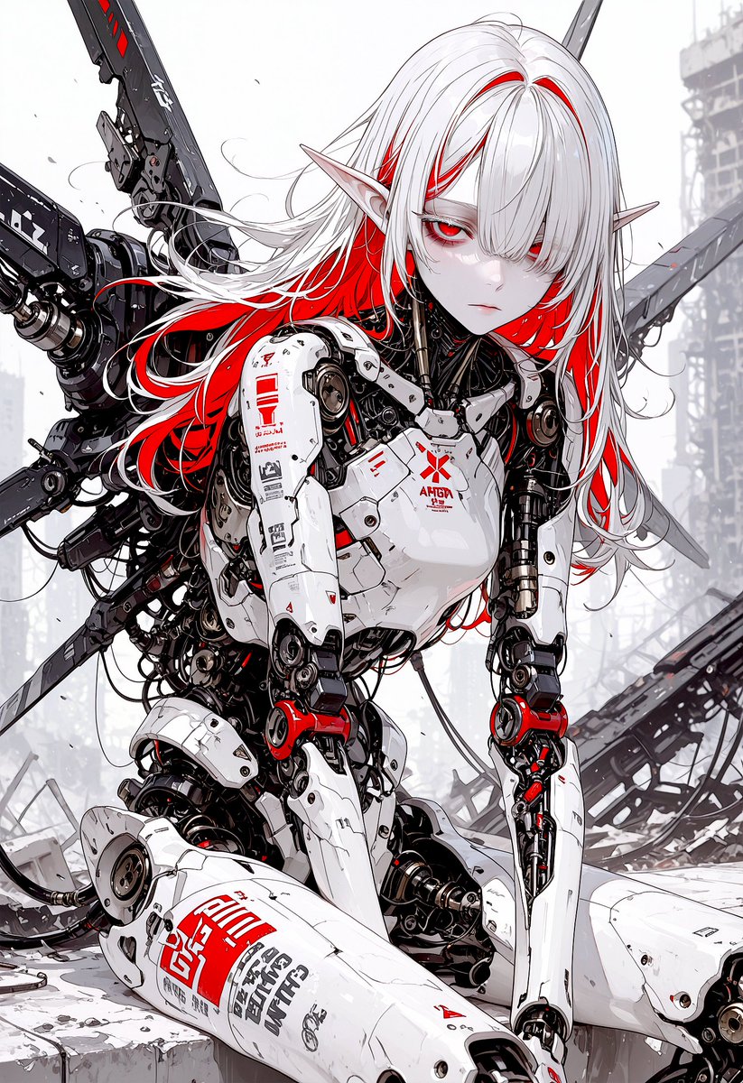 palealloy's tweet photo. #Aiart #cyborg 
���、ロリメカ娘と大人メカ娘とどっちが好みなんですか？ https://t.co/2iL1LUFPHl