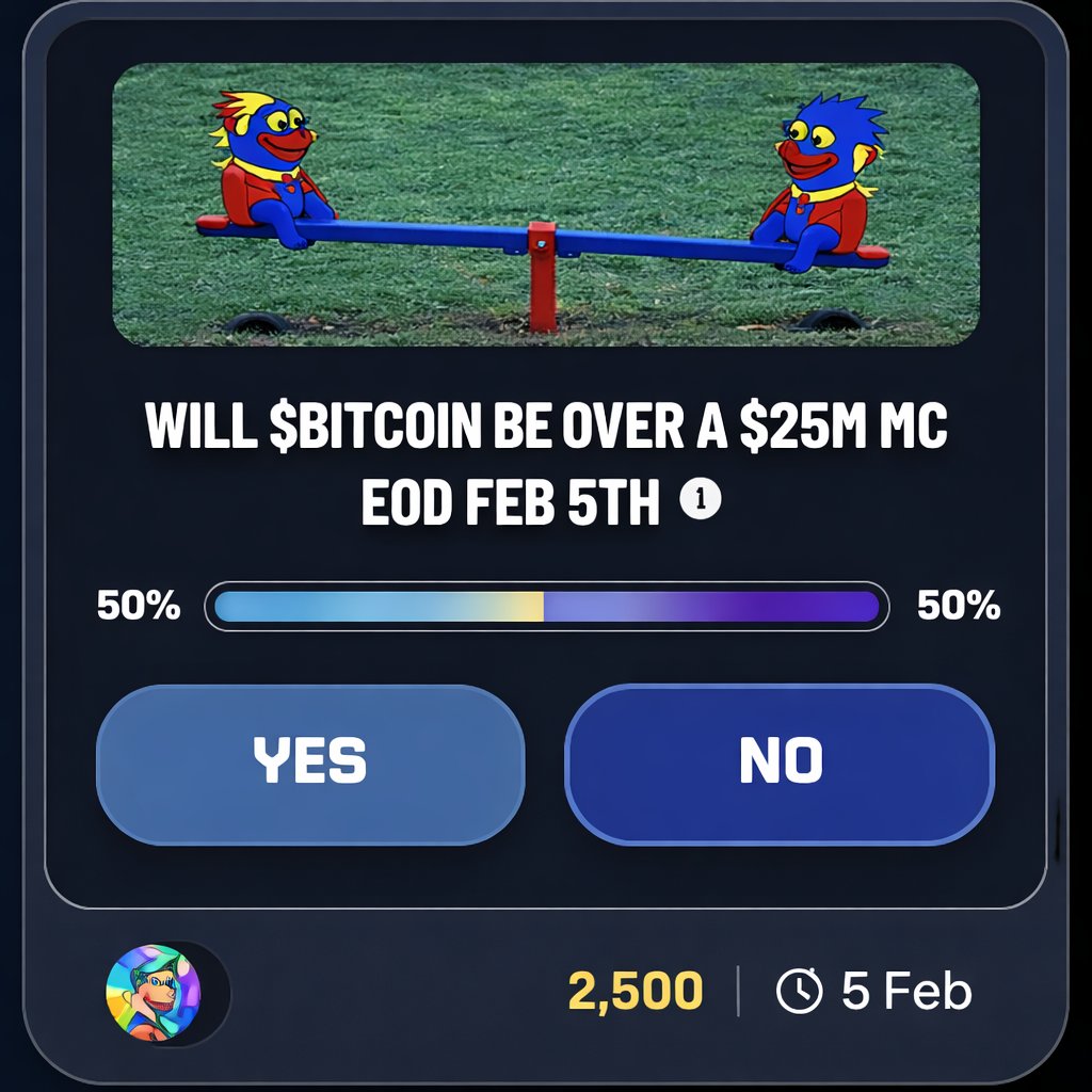 The pain is real... can it get worse?  

Will ticker $BITCOIN be higher in 3 days? 

Place your predictions now 🔴🔵🟡
