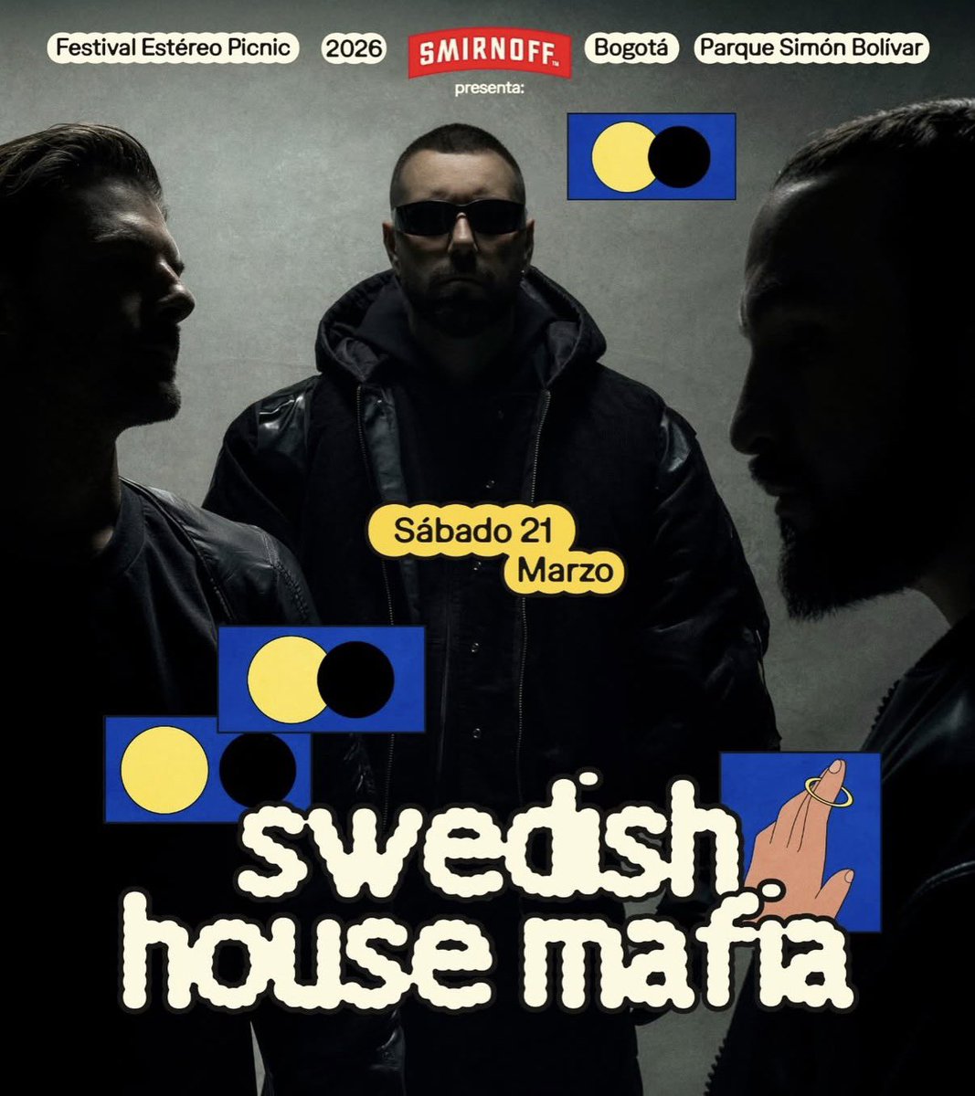 musictrendscol's tweet image. NUEVO ANUNCIO 🔥

¡SWEDISH HOUSE MAFIA SON LOS NUEVOS HEADLINERS DEL ESTÉREO PICNIC 2026! 

Han tomado el lugar de Peso Pluma en la noche del Sábado 😭

Entradas en @Ticketmastercol 🎫