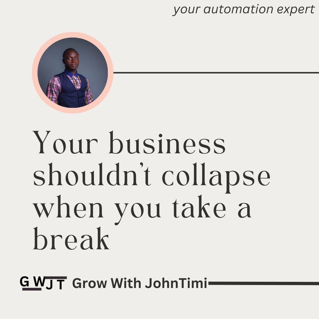 OJohntimi's tweet photo. Most service businesses don’t have a growth problem, they simply have a systems problem.

From Manual onboarding, to inconsistent and Messy follow-ups, to Contents posted only when you “remember." Honestly , that’s not scalable. https://t.co/NMYgkdB6gH